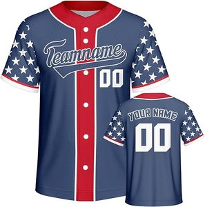 Wholesale Sublimation Baseball Uniform 100% Polyester Blank Baseball Uniform Breathable <b>Sweat</b> Full Button Baseball Jersey - Product Image 1