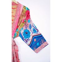 Kimono indien vintage en soie fait à la main Robe Maxi pour femmes Robe de bain thermique Vêtements de plage pour l'été Vêtements de nuit Robe de douche Dressing