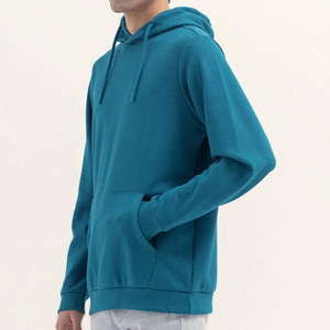 Sudadera con Capucha de Felpa 100% Algodón para Hombre, Sudadera Gruesa con Capucha y Corte Holgado, Diseño Liso - Product Image 2