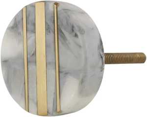 ลูกบิดประตูหินอ่อนธรรมชาติขัดเงาพร้อมสีและขนาดต่างๆกันน้ำสไตล์คู่รัก - Product Image 6