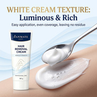 Crema Depilatoria Suave para Piel Sensible, Crema Depilatoria Corporal con Aloe Vera Orgánico