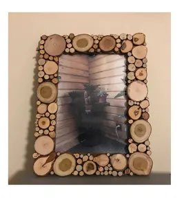 Classic Antique Design Wooden Photo Frame Wholesale Decorative Mango Wood Carved Photo Picture Frame from India