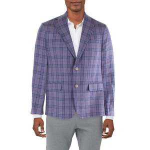 Blazer da Uomo Tallia Slim Fit Viola a Quadri Taglia 46 - Tessuto Lavorato a Maglia per Occasioni Formali e Casual, Matrimoni e Feste - Product Image 1