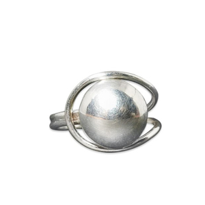Bagues boule en argent sterling 925 faites à la main Style vintage boule à la mode bijoux réglage doigts vente en gros idée cadeau elle - Product Image 1