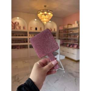 Mini Foldable Lighted Vanity Mirror-Square Rose Hand Mirror for Makeup - Product Image 3