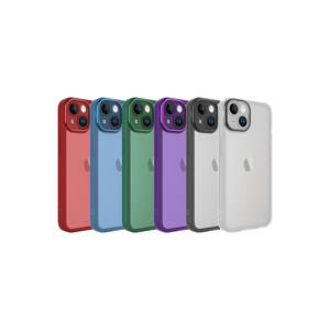 Étui de protection transparent en silicone vert foncé de luxe édition MRN pour iPhone 14 Plus, emballage de vente au détail, styles INS élégants - Product Image 2