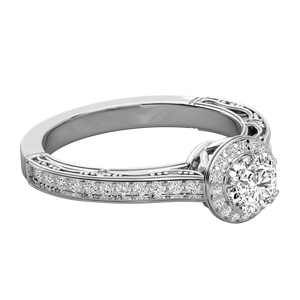 Anillo Ajustable de Oro 10K con Diamante Solitario Cultivado en Laboratorio para Mujer, con Incrustaciones de Chapado en Oro 18K, para Compromiso - Product Image 5