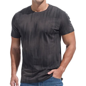 Camisetas con estampado de pantalla Muscle Fit 180 Camiseta de algodón Bordado personalizado Liso Gimnasio Camiseta básica Camiseta Hombres - Product Image 1