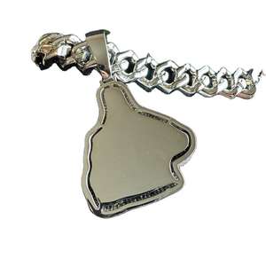 Vente en gros Pass Diamond Tester Blue Moissanite Diamond Pendant 925 Sterling Silver Jewelry Hip Hop Pendant pour hommes - Product Image 4