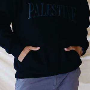 Venta al por mayor de alta visibilidad Sudadera con capucha negro de dibujos animados baratos de los hombres de cremallera suelta hombre y camisa personalizada Vintage libre Palestina Hoody - Product Image 5