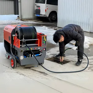 AMJ 2024 New High Pressure Water Jet Drain Cleaner Sewer Jetter Drain Cleaning Machine For 50-1200mm Pipe Cleaning