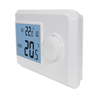 Tuya Smart Home Integración Diseño moderno Termostato LCD ajustable para calefacción por suelo radiante de agua para uso en apartamentos
