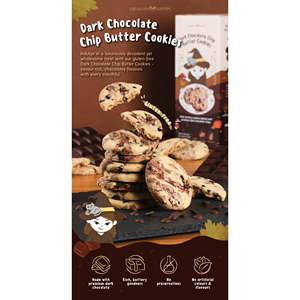 Biscuits moelleux au chocolat noir et beurre (sans gluten 180g) - Product Image 2