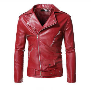 Chaqueta de cuero informal ajustada de alta calidad para hombre, el mejor diseño de moda de invierno con descuento al por mayor - Product Image 1