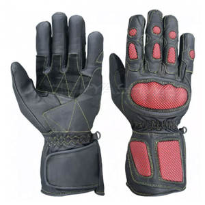 Hot Selling Racing <b>Gloves</b> with Anti-Slip <b>Touch</b> Screen Feature Breathable New Design Leather <b>Gloves</b> with Hand Grips - Product Image 1