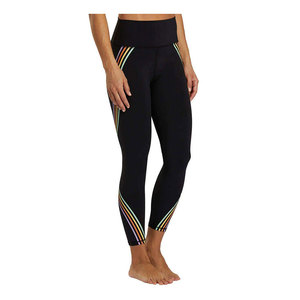 Leggings de yoga pour femmes sans couture antibactériens avec contrôle du ventre, ajustement extensible, taille élastique - Product Image 3