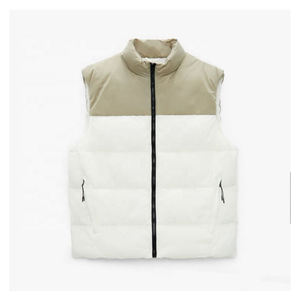 Chaquetas acolchadas Unisex impermeables transpirables anticontracción personalizadas más vendidas, chaleco informal sin mangas de Invierno para mujer, estampado de seda - Product Image 3