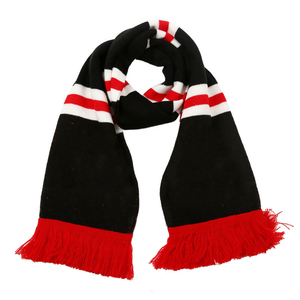 Ropa deportiva Bufandas sostenibles Diseño personalizado 100% Bufanda de ventiladores de punto Bufandas de fútbol de Jacquard de doble cara Servicios OEM - Product Image 3