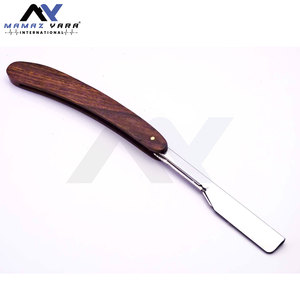 Maquinilla de afeitar recta personalizable de calidad superior, uso Personal profesional, hoja de acero inoxidable, Natural mango de madera, herramienta de afeitado - Product Image 2