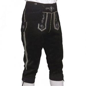 Elegante Lederhosen bávaro, Kniebund Hosen, hombres Ledersosen Trachten Lederhosen pantalones de cuero con tirantes prendas bávaras - Product Image 5