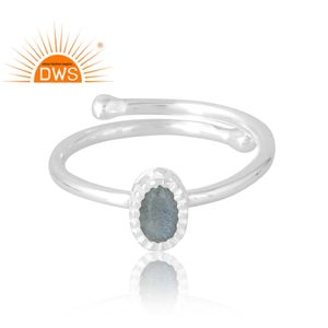 Anillo de piedras preciosas de labradorita Natural de Plata de Ley 925 más vendido, joyería personalizada para mujer, regalo para ella - Product Image 3