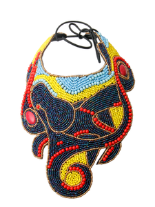 Ensemble de bijoux vintage faits à la main, collier brodé africain pour mariage, fiançailles, fête - Product Image 3