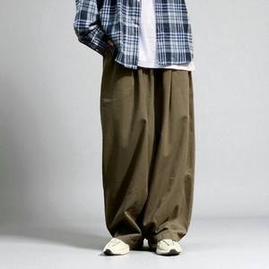 Pantalones de hombre con logotipo de diamantes de imitación personalizados pantalones de chándal holgados acampanados lavados de algodón pesado vintage lavados con ácido - Product Image 4