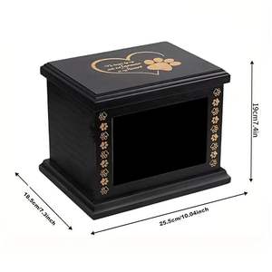 Urna de cremación de madera de calidad superior con diseño clásico adecuado para funerales conmemorativos en el hogar y almacenamiento respetuoso de cenizas - Product Image 6