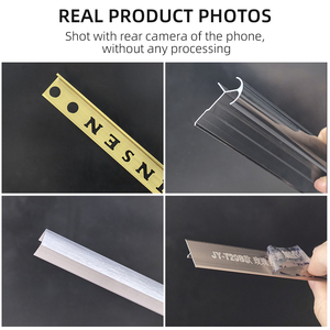 Hiện đại Anodized kim loại <span class=keywords><strong>L</strong></span> hình dạng gạch <span class=keywords><strong>TRIM</strong></span> 2.5m Vàng góc Dải với không thấm nước bền dễ dàng cài đặt - Product Image 6