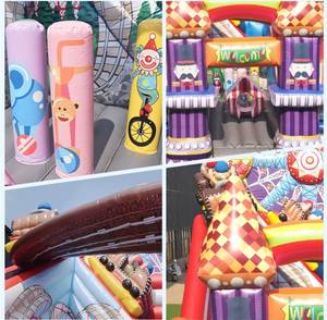 บ้านลมเป่าลมขนาดใหญ่หรูหราทำจาก PVC พร้อมสไลเดอร์ ปรับแต่งได้ เหมาะสำหรับงานปาร์ตี้ - Product Image 4