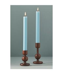 Natural Wooden Candle Holder in <b>Pillar</b> Shape for Modern Rustic Home Decoration - Product Image 1