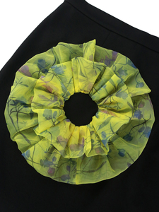 <strong>Plus</strong> <strong>Size</strong> Large Flower Skirt Print <strong>Mesh</strong> See Through <strong>Top</strong> Women 2 Pieces Set - Product Image 6