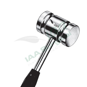 Martillo de acero inoxidable Mead Mallet con cabeza de plástico, martillo quirúrgico para levantar huesos, para odontología implanta y procedimientos ortopédicos - Product Image 5