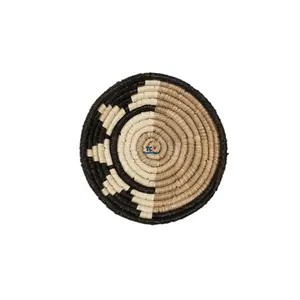 Wholesale 20CM Round Shape DIY Crafts Handmade Hanging Wall Decor Rustic Jute Rope Round Woven Wall Basket