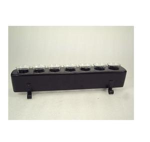 Support votif en verre en métal avec aspect nickelé - Product Image 3