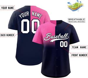 Maillot de baseball en maille respirante à séchage rapide personnalisé pour jeunes/adultes imprimé sur toute la surface avec sublimation de contraste de couleur vêtements de sport OEM - Product Image 4