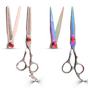 Juego de Tijeras Profesionales para Cortar Cabello de 6 Pulgadas con Tijeras de Entresacar de 30 Dientes, Directo de Fábrica, Fabricante OEM, Herramientas de Salón al por Mayor - Product Image 1