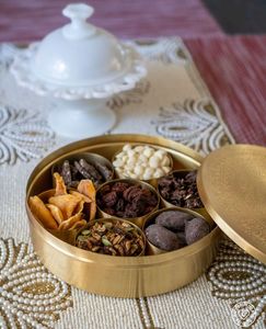 Royal design handmade brass <b>masala</b> <b>box</b> with multiple spice holders for kitchen use and gift collections - Product Image 6