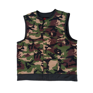 Gilet de motard en cuir véritable pour homme, personnalisé, coupe complète - Product Image 5