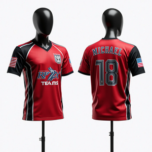 Haute qualité hommes personnalisé sublimé softball basket-ball football maillots de pêche respirant ras du cou kits de vêtements de sport - Product Image 1