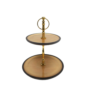 Wholesale Metal Aluminium and Wooden 2 Tier Wedding Decor Cake <b>Stand</b> for Wedding <b>Display</b> <b>Table</b> <b>Top</b> Handmade - Product Image 6