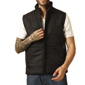 Gilet matelassé personnalisé Offre Spéciale pour homme-Gilet sans manches respirant Streetwear d'hiver avec capuche amovible pour un nouveau look tendance - Product Image 1