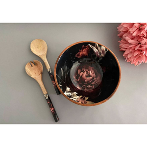 Mesa de comedor con estampado floral, cuencos para mezclar alimentos, madera de bambú, patrón de aspecto único clásico, cuencos para mezclar alimentos a un precio razonable - Product Image 4