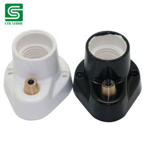 ซ็อกเก็ตพอร์ซเลน <span class=keywords><strong>E27</strong></span>พร้อมขั้วต่อการเชื่อมต่อที่รวดเร็วตัวยึดโคมไฟแบบลวดในตัวง่ายสำหรับการติดตั้งหลอดไฟโบราณที่ไม่ยุ่งยาก - Product Image 1