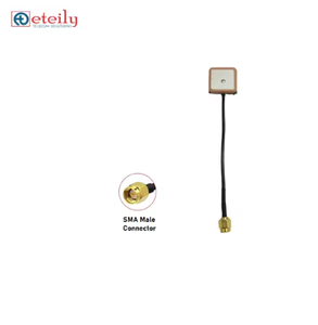 เสาอากาศแพทช์ GPS ที่ใช้งาน25*25พร้อมสายเคเบิล RG174 + ขั้วต่อ SMA ชาย ETEILY ผลิตในอินเดีย - Product Image 2