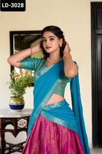 Lehenga choli อินเดียที่มีคุณภาพสูงสำหรับปาร์ตี้สวมใส่และงานแต่งงาน - Product Image 5