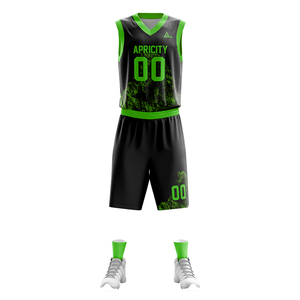 Ensemble de maillot et short de basket-ball léger et personnalisable pour hommes, tissu respirant pour une utilisation en intérieur/extérieur - Product Image 4