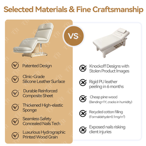 Cama Eléctrica Turri Para Spa Color Beige Silla Facial De Belleza Cama De Cuidado Para Spa De Lujo Cama De Cosmetología Para Salón - Product Image 5