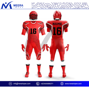 Uniforme de fútbol americano personalizado OEM para jóvenes 100% tela de poliéster personalizado sublimación logotipo impreso de talla grande uniforme de hombre - Product Image 4