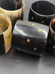 Bracelets en corne de buffle polie naturelle, faits à la main, écologiques, bijoux ethniques, vente en gros, bracelet tendance - Product Image 5